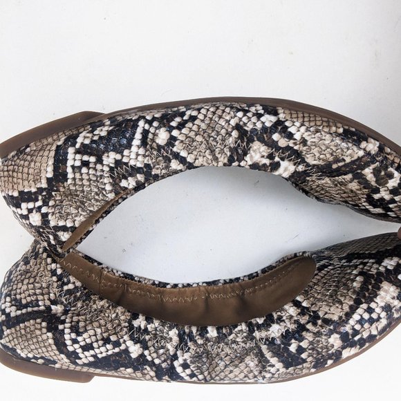 Lucky Brand Erin Snakeskin Ballet Flats 7.5 - Picture 5 of 8